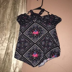 Tube top with over the neck strap